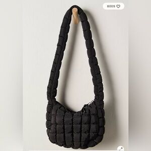 Free people Black Quilted Shoulder Bag